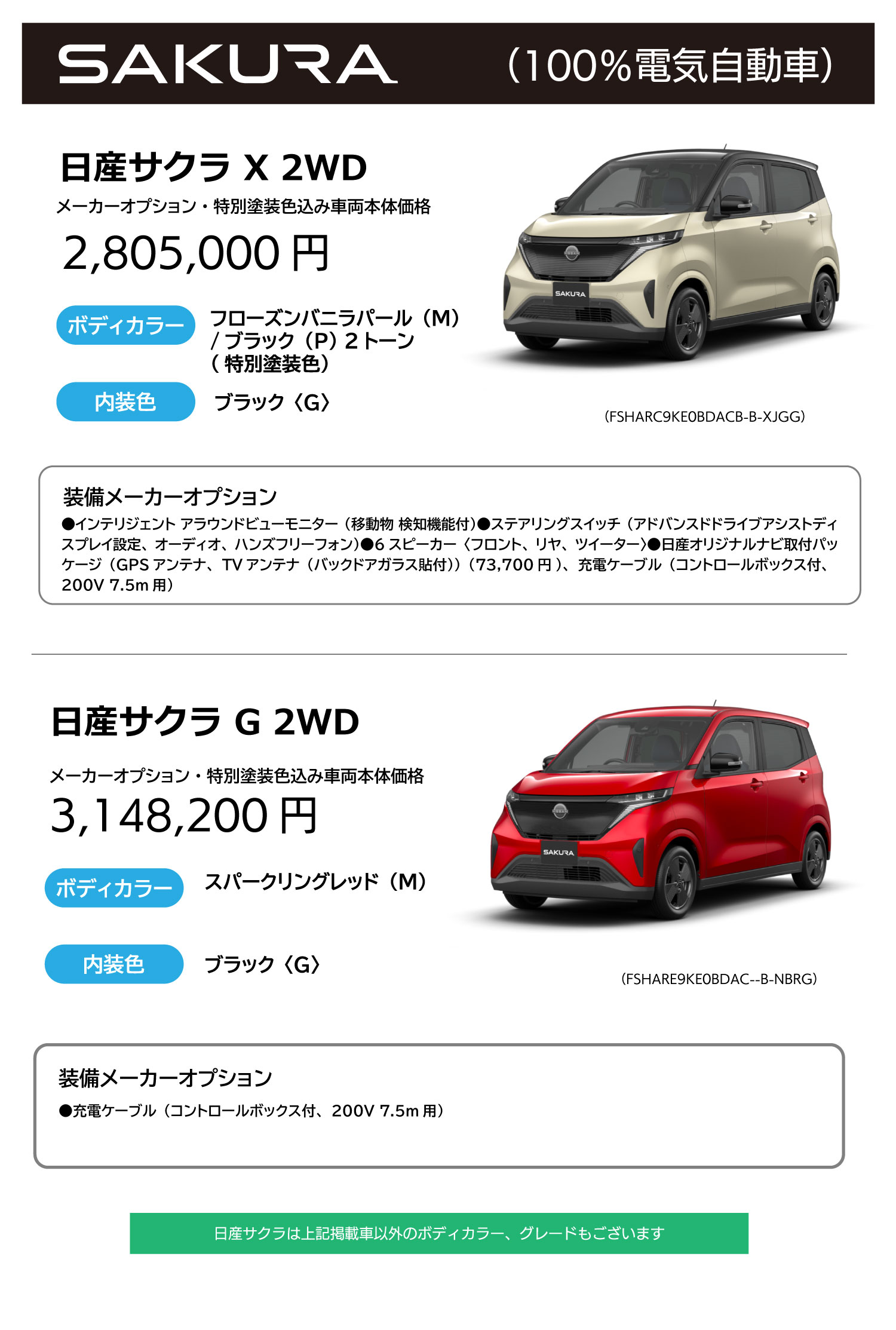 新品】 日産 充電ケーブル 200V ノート、アリア、サクラ 7.5m（日産 