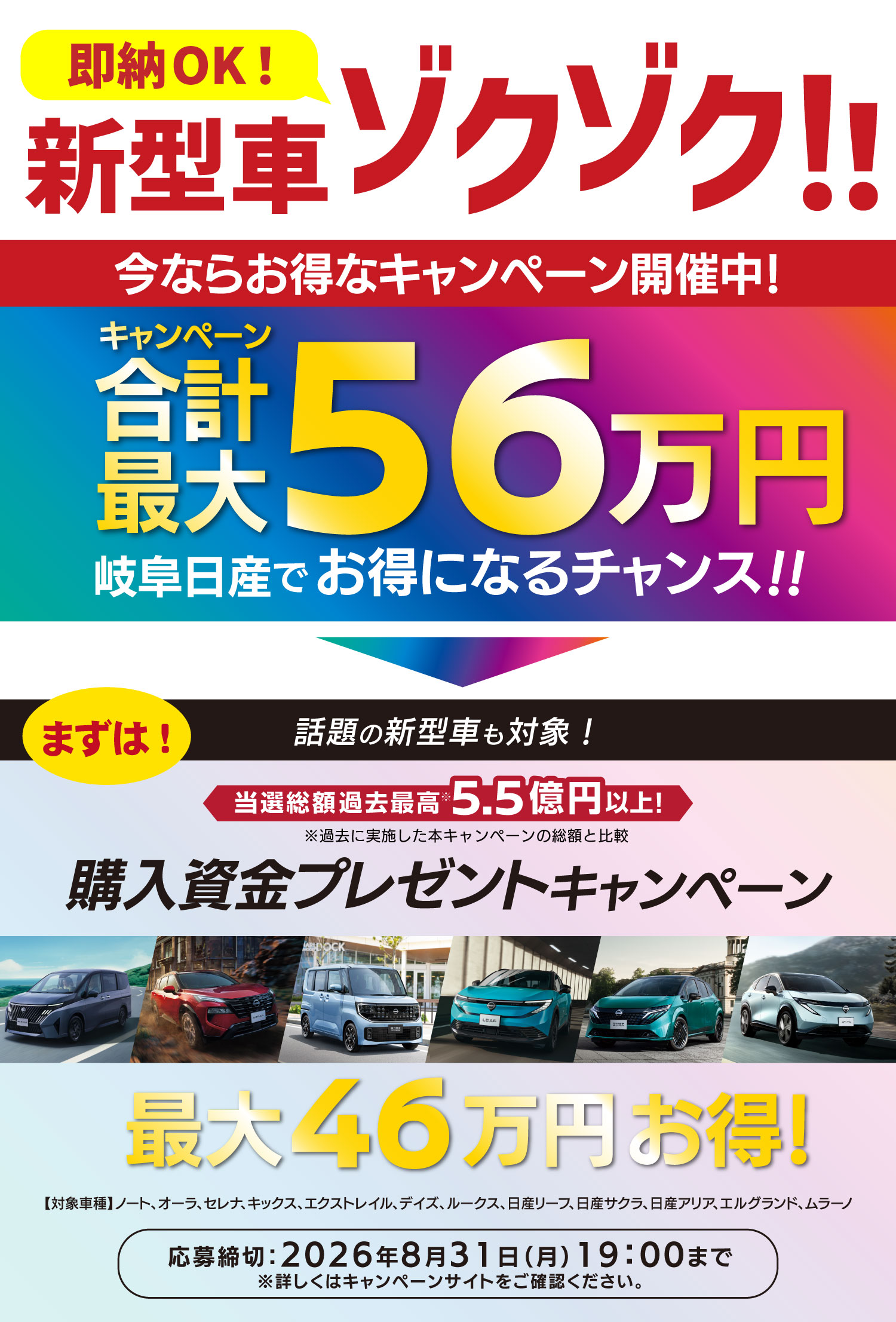 購入資金プレゼントキャンペーン