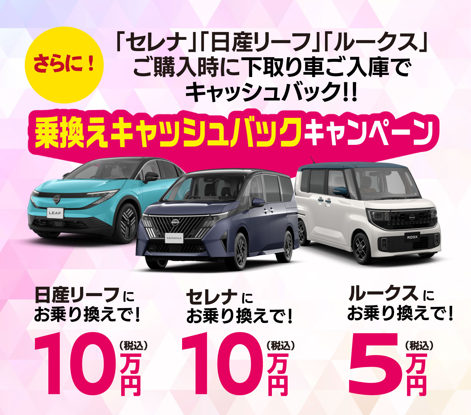 乗換えキャッシュバックキャンペーン